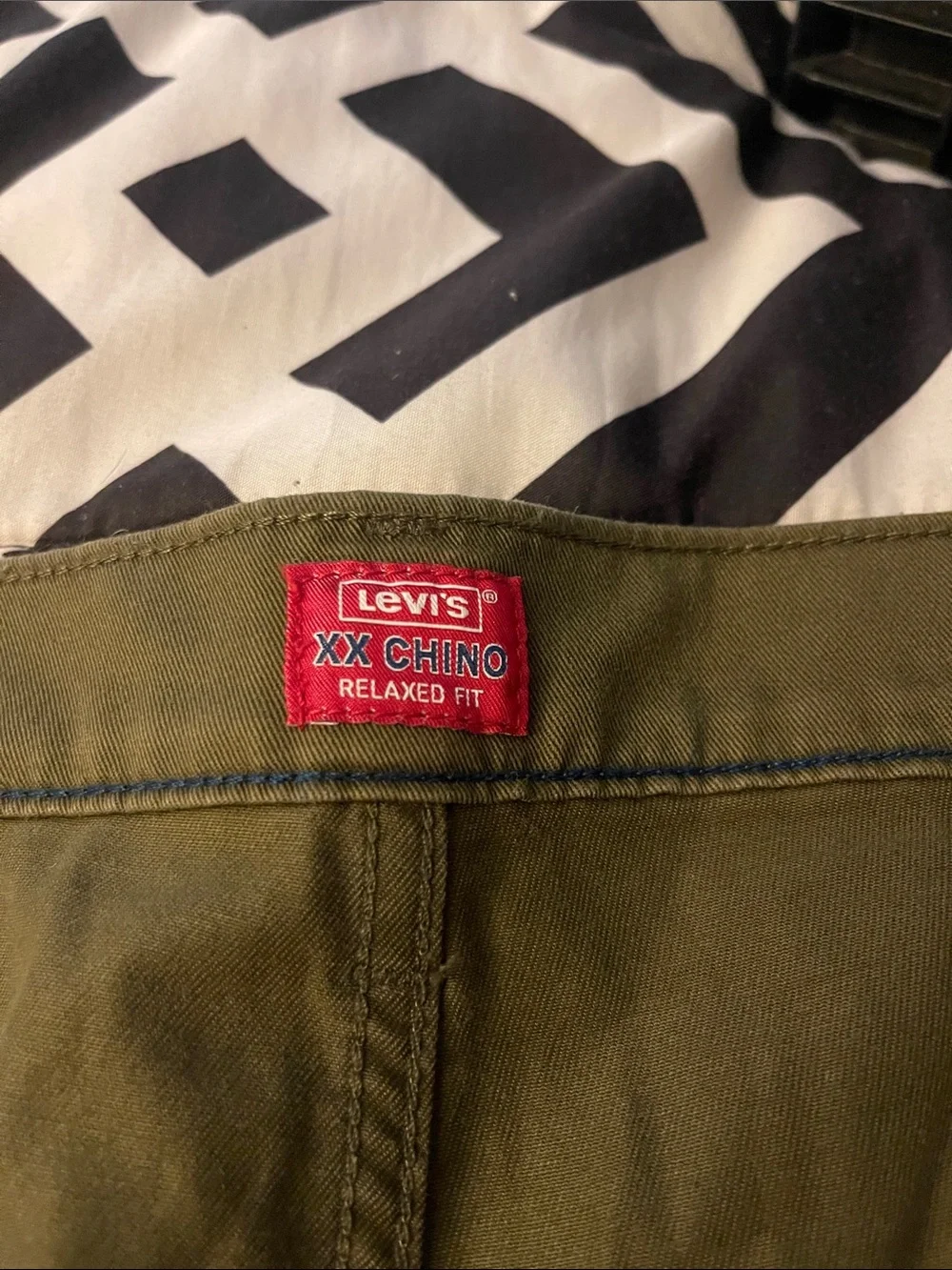 Levi's Olive Green XX Chino Relaxed Fit Shorts